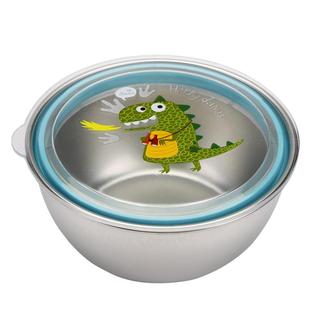 韩式304不锈钢餐盒小汤碗儿童保鲜碗小号带盖学生五格饭盒便当盒