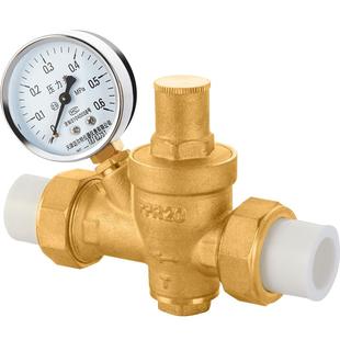 家用稳压阀净水器电热水器自来水管恒压减压阀全铜4分ppr接头20