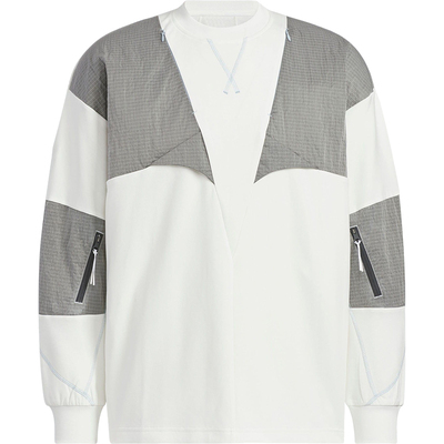 Adidas/阿迪达斯正品FUSTL KU LS T男女拼接时尚长袖JM8634