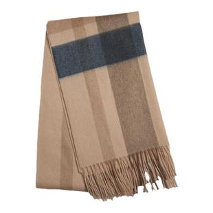 GORNIA/格罗尼雅男士围巾高品质山羊绒羊毛混纺轻柔软糯保暖围脖