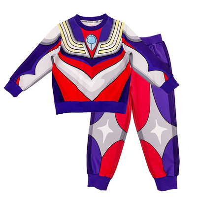 圆领ULTRAMAN衣服男童春秋正版卫衣套装赛罗迪迦格丽乔女童动漫
