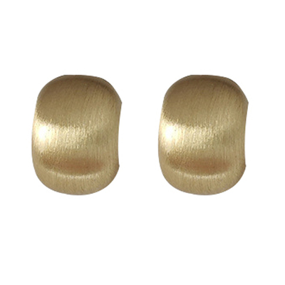 拉丝磨砂金豆豆气质耳钉