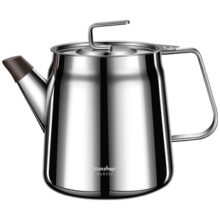 316L不锈钢油壶家用厨房过滤油渣不挂油大容量加厚滤网油容器