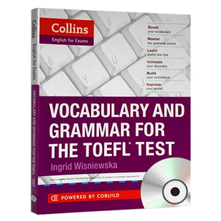 Vocabulary and Grammar for the TOEFL Test 英文原版 托福词汇和语法 含托福考试模拟题 进口英语书籍 全英文版
