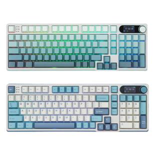 RK S98无线2.4G蓝牙有线三模客制化机械键盘RGB全键无冲彩屏旋钮