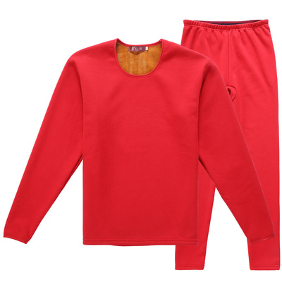 红豆本命年结婚加厚加绒保暖内衣