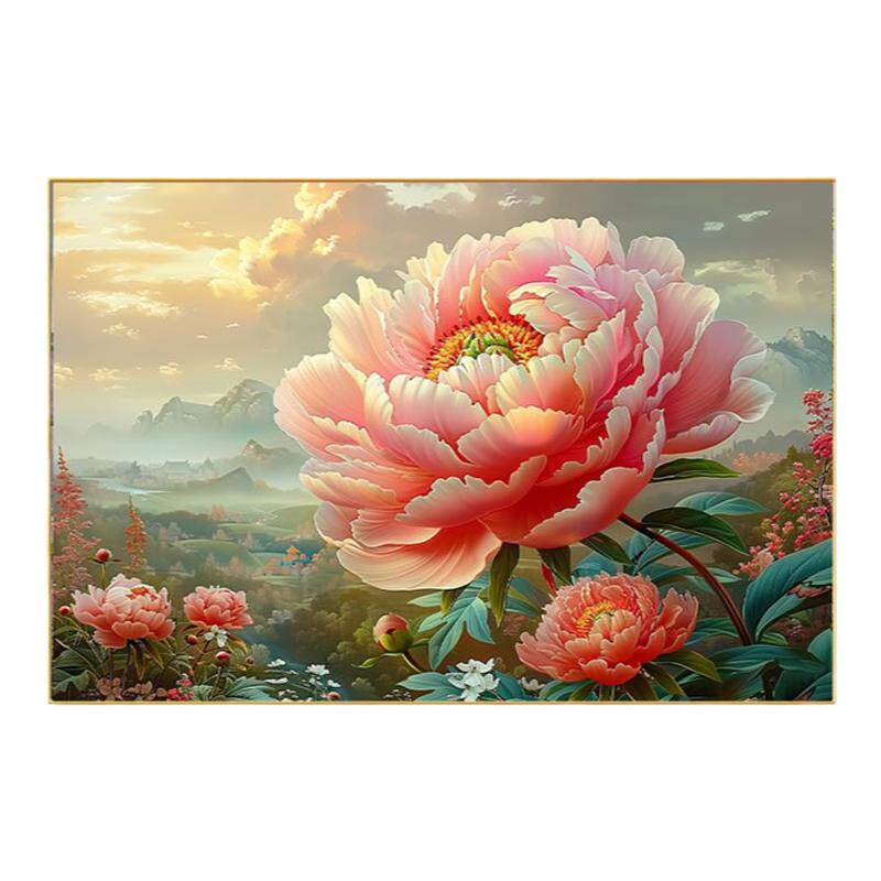 富贵花开钻石画方钻满贴钻十字绣