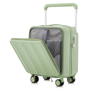 行李箱18寸前置开口男女拉杆箱迷你小型登机密码旅行皮箱子多功能