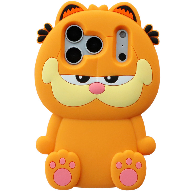 立体加菲猫公仔卡通加厚手机壳