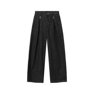 it :5cm/FIVECM潮流宽松阔腿牛仔裤男女2025秋季宽松直筒长裤潮