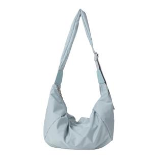 EMORRIN新款韩国小众慵懒风众大容量尼龙轻便斜挎包宽肩带单肩包