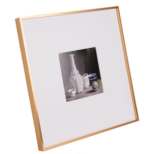 简约正方形铝合金画框50*38装裱框架国字画海报书法相框定制挂墙