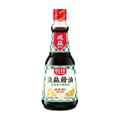 厨邦淡盐酱油410ml*1瓶