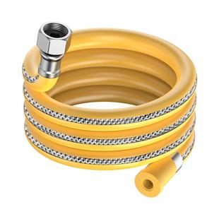 三层钢丝金属包覆燃气管液化气连接管燃气灶防爆管中压煤气管