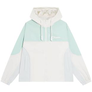 特步外套女款秋季新款休闲薄款风衣梭织户外运动夹克976328150582