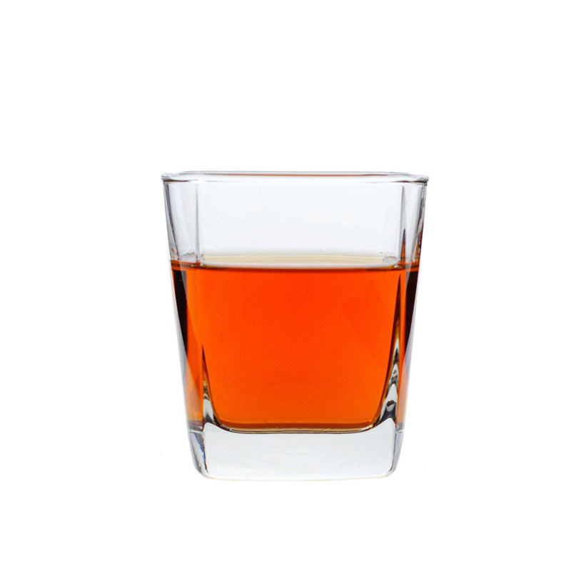 钢化耐热玻璃杯子四方茶杯啤酒杯威士忌杯白兰地水杯酒店餐厅KTV