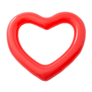 超大爱心游泳圈充气心形救生圈泳圈桃心腋下圈水泡水上浮圈浮床