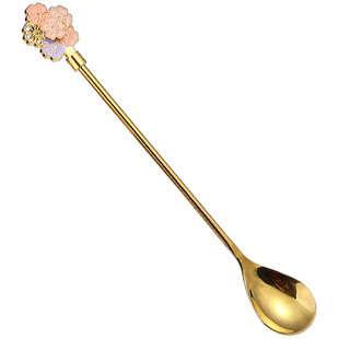 日韩式精致304不锈钢咖啡勺甜品勺子水杯小调羹牛奶长柄搅拌勺子