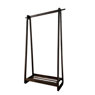 北美黑胡桃实木落地挂衣架衣帽架2026新款卧室衣服置物架子次净衣