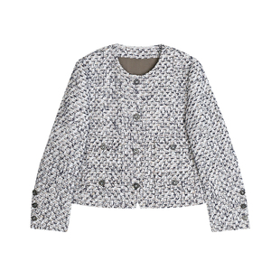 MRS Studios英国Linton秀场款中古VTG经典圆领四袋扣小香短外套