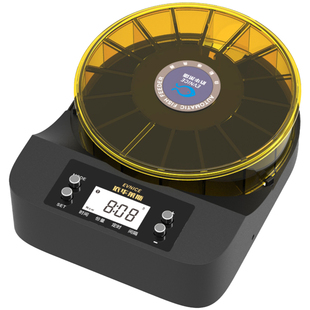 自动喂食器鱼定时定量喂鱼器小型投食器虾干龙鱼水族观赏鱼智能