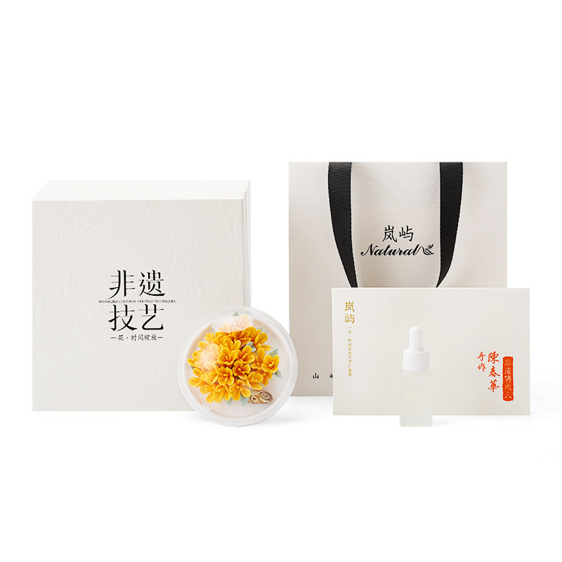 中秋节礼物定制桂花陶瓷香薰礼盒