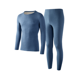 都市丽人德绒保暖内衣男士加绒加厚打底衫大码秋衣秋裤男款套装冬