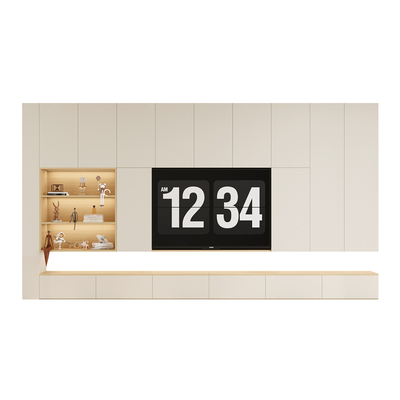 客厅背景墙轻奢风窄款电视机柜