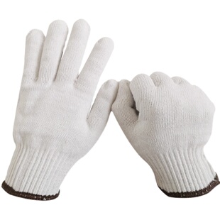棉线手套劳保透气防滑成人男女耐磨纯棉纱薄款加厚小号中号加大号