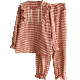 秋冬女士纯棉睡衣布料100全棉磨毛绒布长袖高级感春秋家居服套装