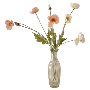 ins冰岛虞美人仿真花假花高档绢花客厅花束花卉装饰摆件拍照道具