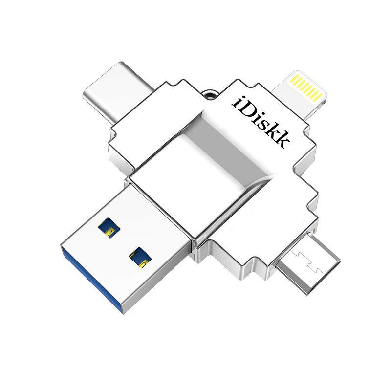 idiskk手机u适用于盘苹果华为安卓电脑两用四口MFi优盘照片备份