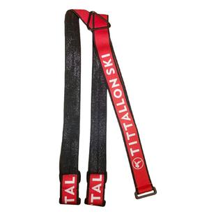 Tittallon体拓滑雪裤背带配件 男女双色松紧字母户外运动吊裤带