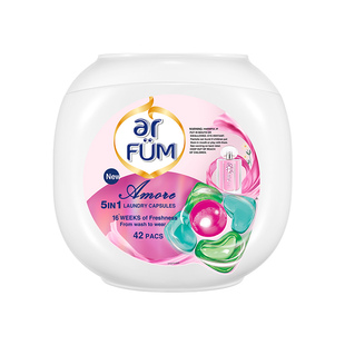 【不打烊】纺优美至爱心心珠洗衣凝珠42粒除螨留香家用盒装组合