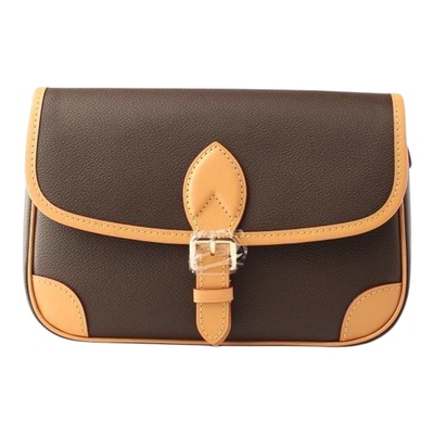 2026邮差牛角斜挎时尚芯片女包定制新款托特法棍老花包包