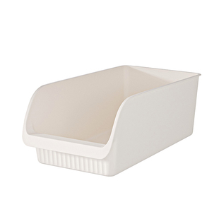 日式杂物收纳盒厨房整理盒柜子里抽屉式零食储物盒家用桌面收纳筐