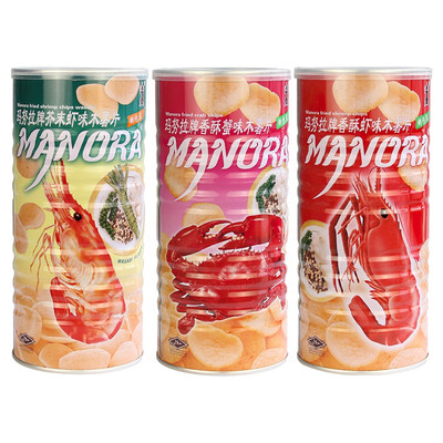 Manora玛努拉香酥虾味蟹味木薯片
