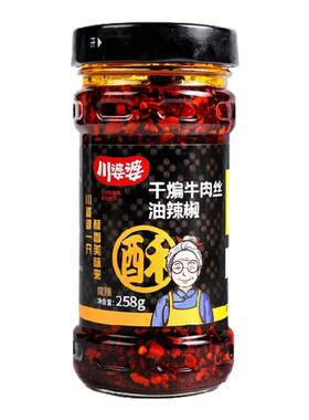 川婆婆辣椒酱258g香酥拌面