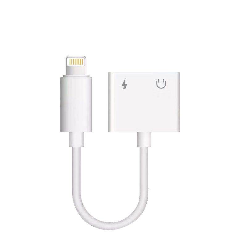 声卡音频手机转接头正品适用苹果iphone14/12充电耳机转接头15/16二合一xs吃鸡12pro直播lightnin