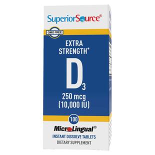 现货美国Superior Source维生素D3宝康素10000IU100片骨骼健康