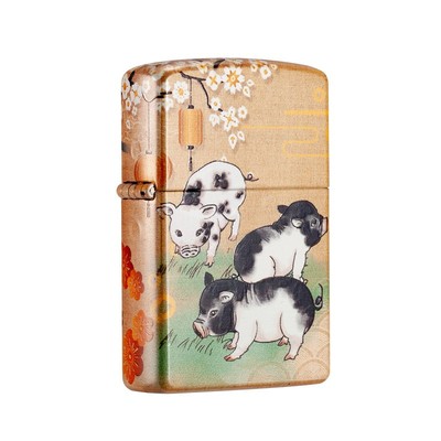 新年款首领十二生肖防风煤油火机