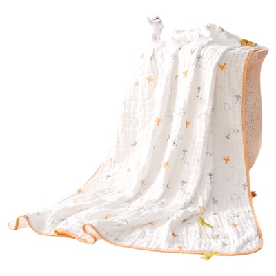 全棉时代婴儿6层纯棉纱布浴巾婴儿新生儿洗澡用品宝宝吸水包巾