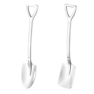 ins小铁锹勺子304不锈钢创意可爱吃饭甜品咖啡雪糕西瓜铁铲网红勺