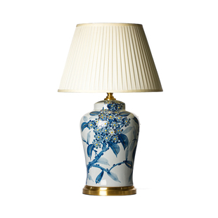 新中式青花陶瓷台灯高颜值客厅氛围灯具特大号酒店大堂会所装饰灯