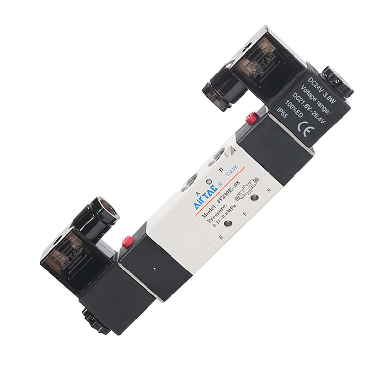亚德客4V230E系列电磁阀中位排气