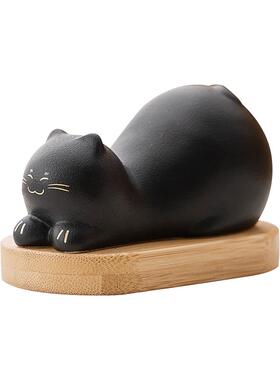 陶瓷猫咪摆件桌面装饰品