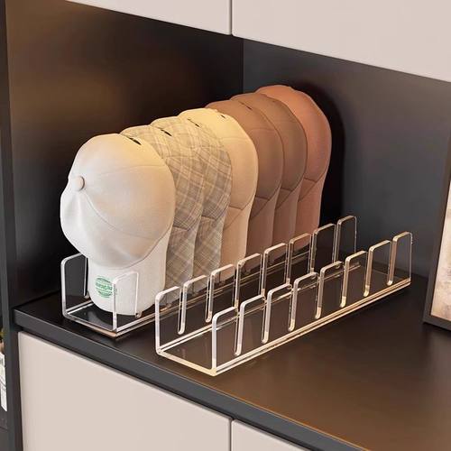 帽子收纳神器亚克力家用衣柜玄关分层收纳鸭舌棒球帽陈列展示架
