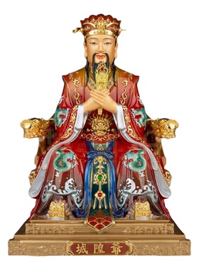 纯铜城隍爷供奉铜像保平安客厅