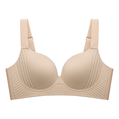 调整型大胸显小胸内衣女上托无痕