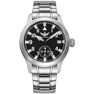 瑞士机芯氚气夜光手表男正品牌十年锂电续航防水石英表男表V1021